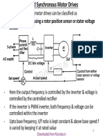 VSI fed synchronous motor drives operation modes