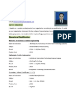 CV - of MD Shofiqul Islam