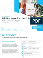 HR Business Partner 2.0: Online Certification Program