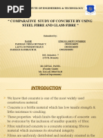 Comparative Study of Concrete by Using Steel Fibre and Glass Fibre