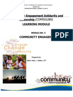 Community Engagement Solidarity and Citizenship Learning Module