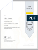 Rohit Maurya earns Front-End Web UI certificate