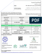 COVID-19 PCR Test Result Certificate: Kingdom of Saudi Arabia