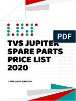 Tvs Jupiter Spare Parts Price List 2020: Language: English
