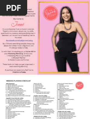 Wedding Planning Checklist