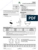 N-Channel Enhancement Mode Mosfet: (BR) Dss DS (ON) D A