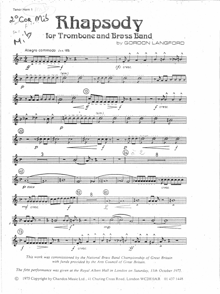Rhapsody - Cor 2 | PDF