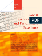 Social Responsibility and Performance Excellence