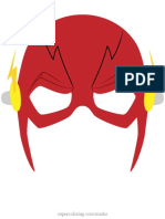 Flash Mask Colored Template Paper Craft
