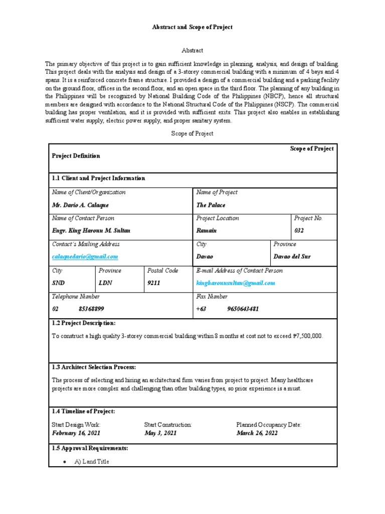 Abstract and Scope of Project | PDF | Project Management | General ...