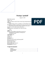 Package Pandar': R Topics Documented
