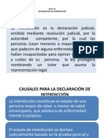 Tema 15 DECLARACIÓN DE INTERDICCIÓN