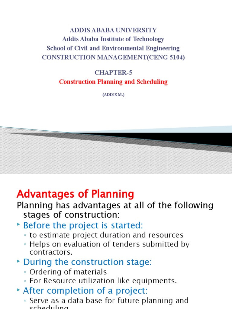 Construction Planning and Scheduling Guide | PDF | Computing | Systems ...