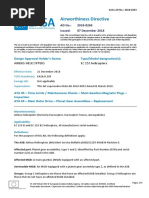 Airworthiness Directive: Design Approval Holder's Name: Type/Model Designation(s)