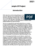 Sample of Project: Consider The Unlimted Possibilities Having Billions of