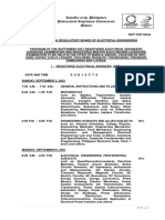 Program For Board Exam. BEE NEW SEPTEMBER 2021