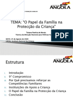 Tema O Papel da Família na Protecção da Criança