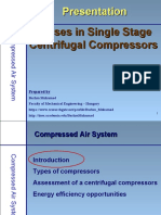 Losses in Single Stage Centrifugal Compressors