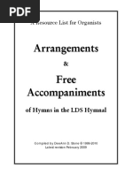 Arrangements Free Accompaniments Resources