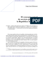 DOCTRINA - El Concepto Actual de Servicio Público en La República Argentina - (Salomoni)