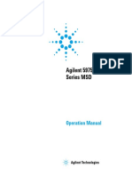 Agilent 5975 Series MSD: Operation Manual
