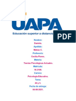 Tarea 4 y 5 de Teoria Psicologica Actuales Daniela