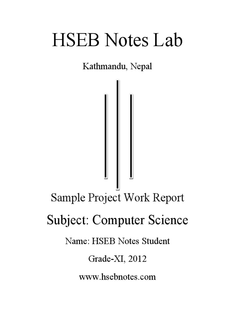 Class XI Computer Science Project Sample | PDF | Computer Data Storage ...
