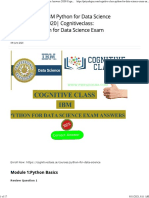 Cognitive Class IBM Python For Data Science Exam Answers 2020 - Cognitiveclass - PY0101EN Python For Data Science Exam Answers - Everything Trending