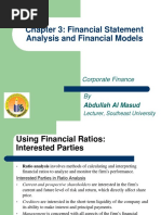 Chapter 3: Financial Statement Analysis and Financial Models