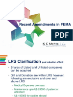 Recent Amendments in Fema