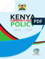 Kenya Community Health Policy Signed