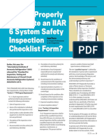 How To Properly Complete An IIAR 6 System Safety Inspection Checklist Form?