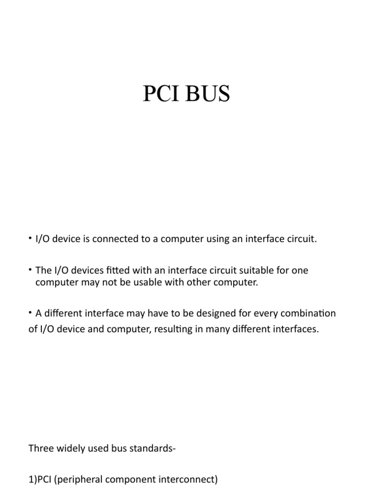 Pci Bus | PDF | Usb | Manufactured Goods