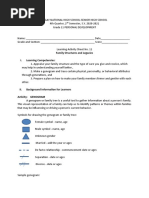 Family Structures and Legacies I. Learning Competencies