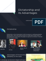 Dictatorship and Its Advantages
