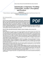Intercultural Communicative Competence Teaching Moroccan High School EFL Teacher's Perceptions and Practices