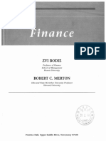 Finance Bodie, Z. and Merton