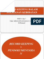 Pert 6 Dan 7 Record Keeping Dalam Pelayanan Kebidanan