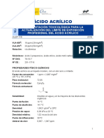 Acido Acrilico - Documentacion Toxicologica para La Actualizacion Del Limite de Exposicion Profesional Del Acido Acrilico