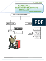 Multiplicación y División de Decimales