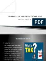 Income Tax Payment Awareness: A Social Media Plan by I.T Dept