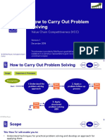 How To Carry Out Problem Solving: Value Chain Competitiveness (VCC)