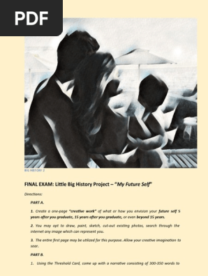 Little Big History Project- My Future Self