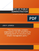 Scope of Public Administration