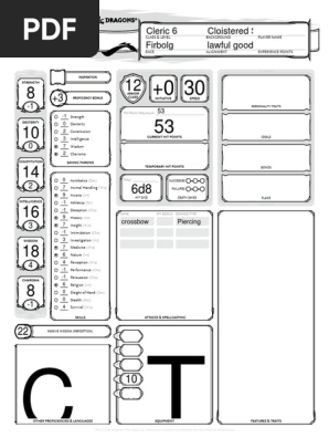 illias character sheet for dnd 5e pdf fantasy role playing games gary gygax games
