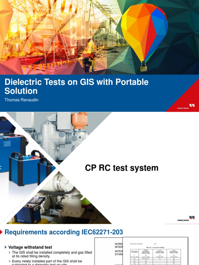 Dielectric Testing of GIS Solutions | PDF | Transformer | Power (Physics)