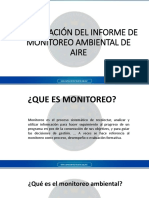 Elaboración Del Informe de Monitoreo Ambiental de Aire
