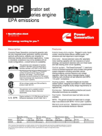 Diesel Generator Set V2203-M Series Engine EPA Emissions: Description Features