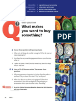 What Makes You Want To Buy Something?: Unit Question