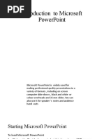 Introduction To Microsoft Powerpoint